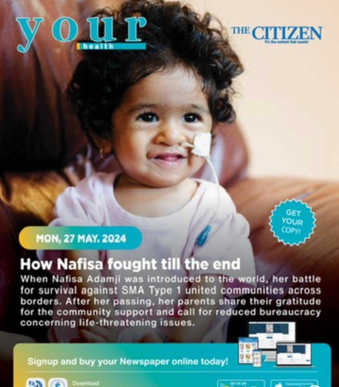 The Citizen 'Your Health' cover: How Nafisa fought till the end